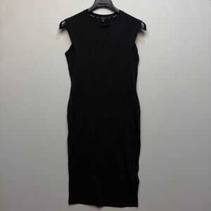 Public Rec Women Sleeveless Midi Dress Size Small Black D085 -1